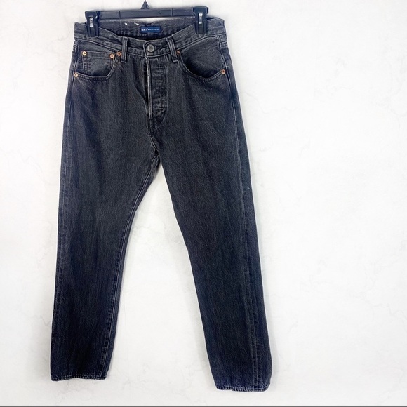 [Levi’s] 501 Black Straight Leg Jeans - Picture 3 of 5